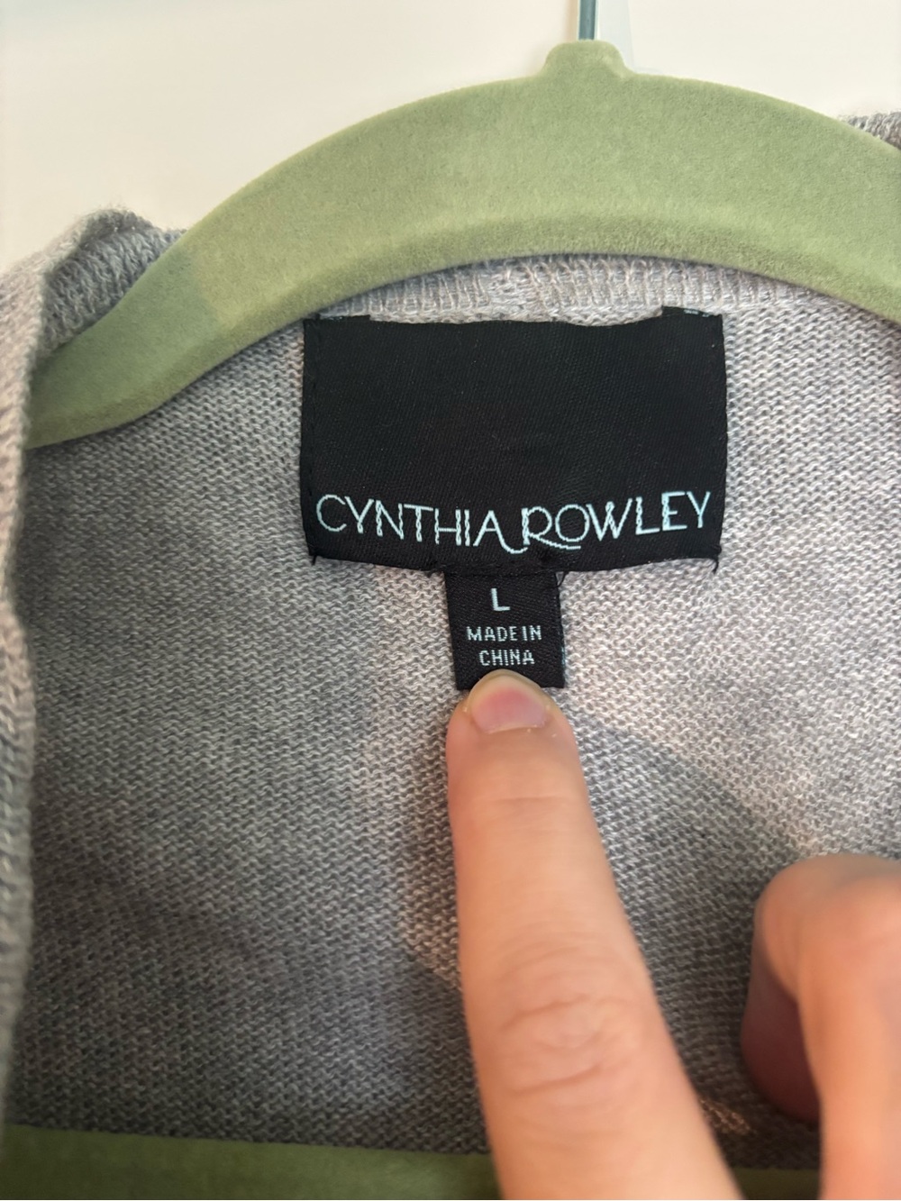 Gray Ruffle Front Wrap Sweater / Robe - Picture 2 of 3